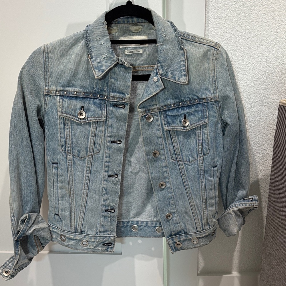 Rag & Bone Studded Denim Jacket